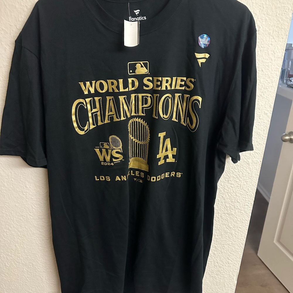Fanatics Black World Series Champions T-Shirt